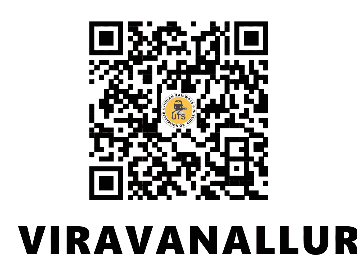 UTS QR Code for VIRAVANALLUR - VVR - SR (TAMIL NADU)
